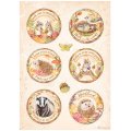Stamperia A4 Rice Paper Selection of 6 - Woodland