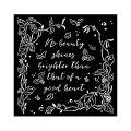Stamperia 18x18cm Thick Stencil - Woodland Frame With Leaves