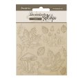 Stamperia 14x14cm Decorative Chips - Woodland Mushrooms and Leaves