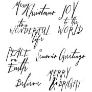 Tim Holtz Cling Stamps - Handwritten Holidays 1