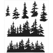 Tim Holtz Cling Stamps - Tree Line