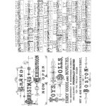 Tim Holtz Cling Stamps - Music & Advert