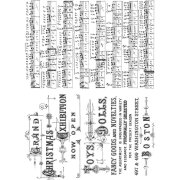 Tim Holtz Cling Stamps - Music & Advert