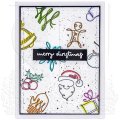 Tim Holtz Cling Stamps Large Set - December Doodles