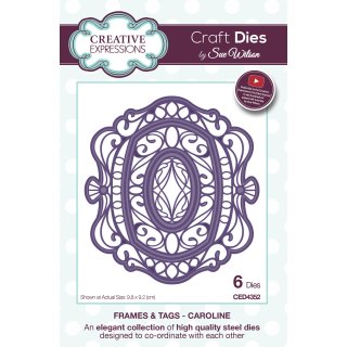 Sue Wilson Craft Die - Frames and Tags Collection - Caroline