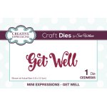 Sue Wilson Craft Die - Mini Expressions - Get Well