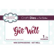 Sue Wilson Craft Die - Mini Expressions - Get Well