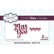 Sue Wilson Craft Die - Mini Expressions - Miss You