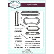 Sue Wilson A5 Clear Stamp Set - Wild About You