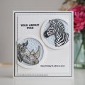Sue Wilson Pre-cut Rubber Stamp - Safari Collection - Zebra