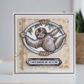 Sue Wilson Pre-cut Rubber Stamp - Safari Collection - Sloth