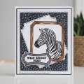 Sue Wilson Pre-cut Rubber Stamp - Safari Collection - Zebra