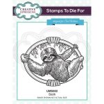 Sue Wilson Pre-cut Rubber Stamp - Safari Collection - Sloth