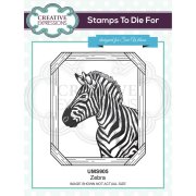 Sue Wilson Pre-cut Rubber Stamp - Safari Collection - Zebra