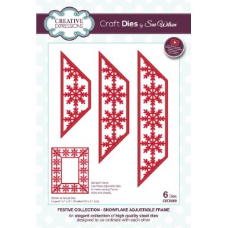 Sue Wilson Craft Die - Festive Collection - Snowflake Adjustable Frame