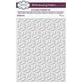 Creative Expressions 3D Embossing Folder - Stylised Poinsettia