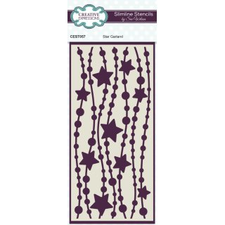 Sue Wilson Slimline Stencil - Star Garland