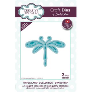 Sue Wilson Craft Die - Triple Layer Collection - Dragonfly