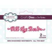 Sue Wilson Craft Die - Mini Shadowed Sentiments - All the Best
