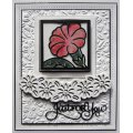 Sue Wilson Craft Die - Frames and Tags - Petunia Flower Square