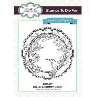 Sue Wilson Stamps to Die For - Millie's Hummingbird