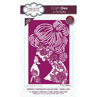 Sue Wilson Craft Die - Perfect Portraits Collection - Rose Lady