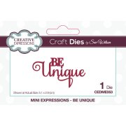 Sue Wilson Craft Die - Mini Expressions - Be Unique