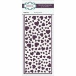 Sue Wilson Slimline Stencil - Floating Hearts