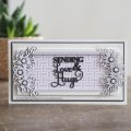 Sue Wilson Slimline Stencil - Basket Weave