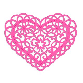 Sweet Dixie Die - Filigree Floral Heart