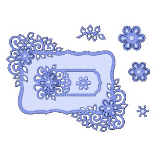 Sweet Dixie Die - Fancy Floral Frames