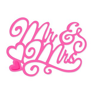 Sweet Dixie Wedding Collection Die - Mr & Mrs