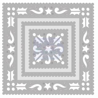Sweet Dixie Christmas Die - Holly Frame Set