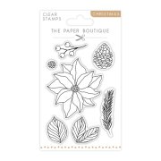 The Paper Boutique A6 Stamp Set - Poinsettia Layering