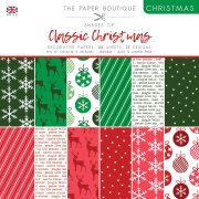 The Paper Boutique Shades of Classic Christmas - 8x8 Paper Pad