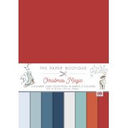 The Paper Boutique Christmas Magic - Coloured Card Collection