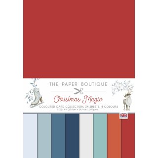 The Paper Boutique Christmas Magic - Coloured Card Collection