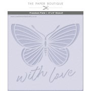 The Paper Boutique 6"x 6" Stencil - Freedom Field