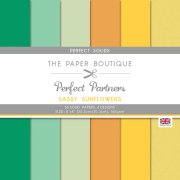The Paper Boutique Perfect Partners - Sassy Sunflowers 8x8 Inch Perfect Solids
