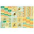 The Paper Boutique Perfect Partners - Sassy Sunflowers 8x8 Inch Embellishments Pad