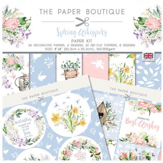 The Paper Boutique Spring Whispers 8x8 Paper Kit