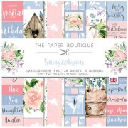 The Paper Boutique Spring Whispers 8x8 Embellishments Pad
