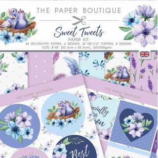 The Paper Boutique Sweet Tweets 8x8 Paper Kit