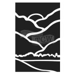 The Crafter's Workshop 6x9 Inch Stencil - Landscape