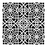 The Crafter's Workshop 6x6 inch Stencil - Ceiling Tile