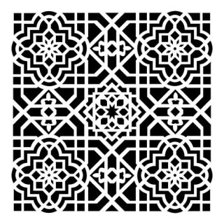 The Crafter's Workshop 6x6 inch Stencil - Ceiling Tile