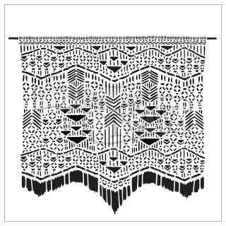 The Crafter's Workshop 6x6 inch Stencil - Macrame