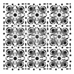 The Crafter's Workshop 6x6 inch Stencil - Flower Tiles