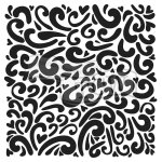 The Crafter's Workshop 6x6 inch Stencil - Heart Swirls