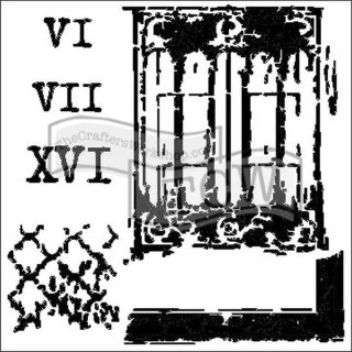 The Crafter's Workshop 6x6 inch Stencil - Architexture